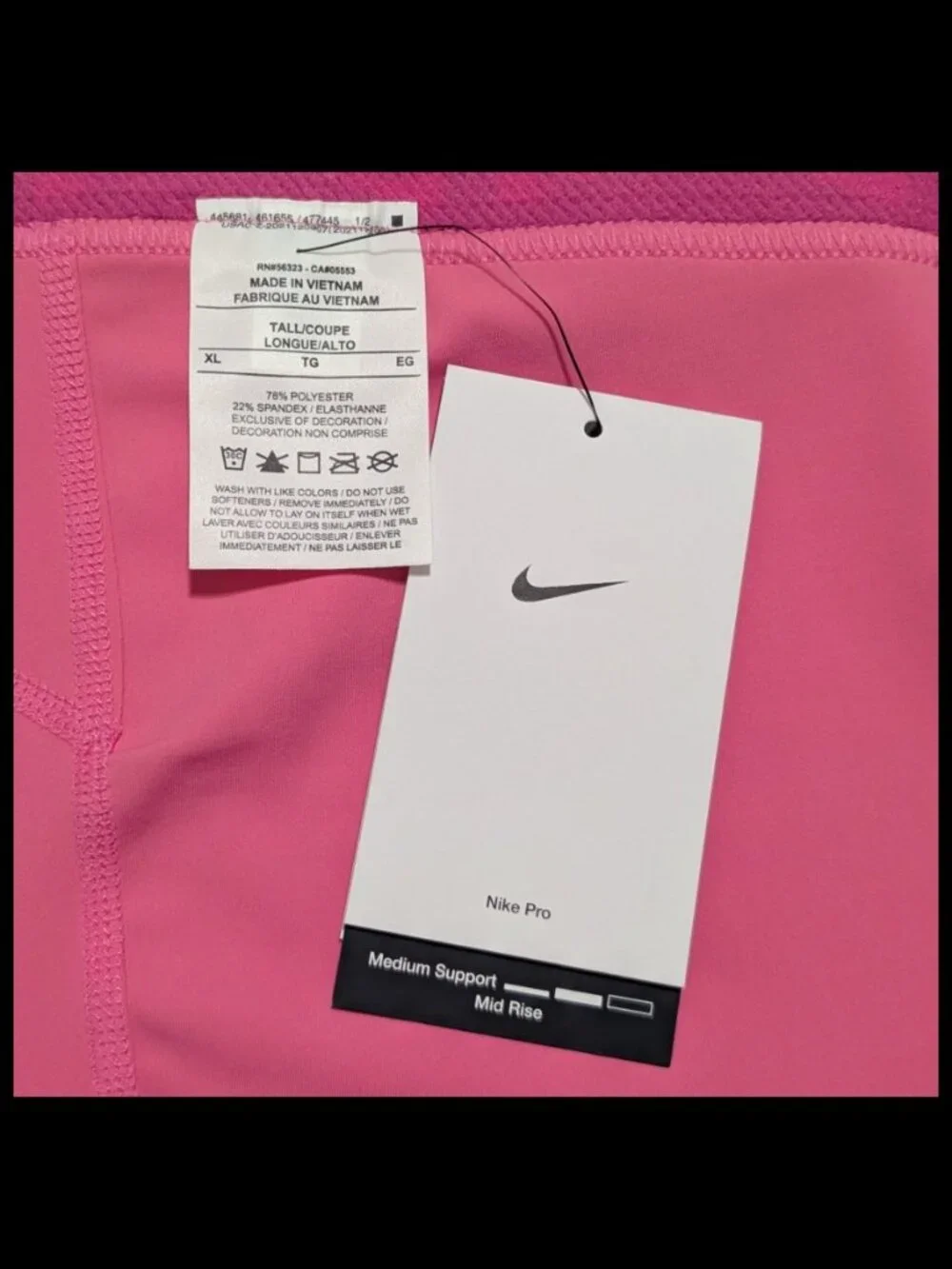Nike A'ja Wilson A'symmetric Single-Leg Basketball Leggings HQ6455 Pink XL-Tall